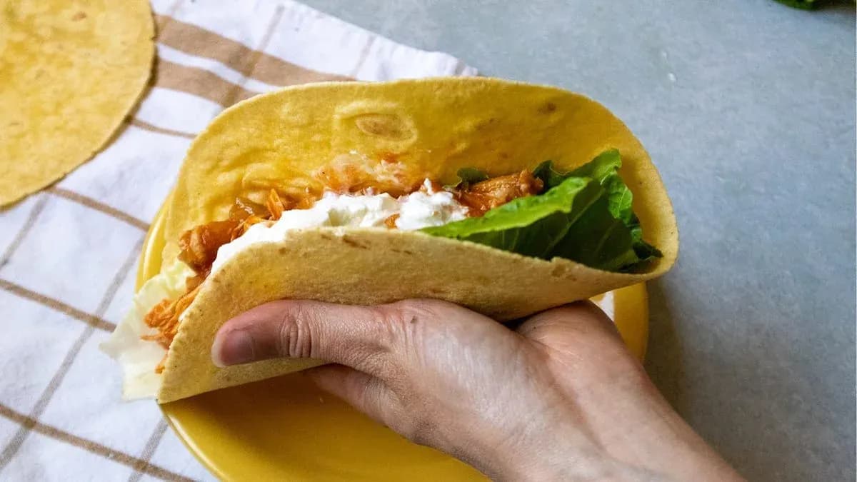 Tinga de pollo con chipotle y crema agria🌮🌶️